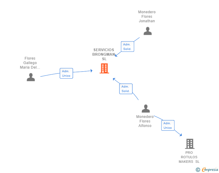 Vinculaciones societarias de SERVICIOS BRONGMAN SL