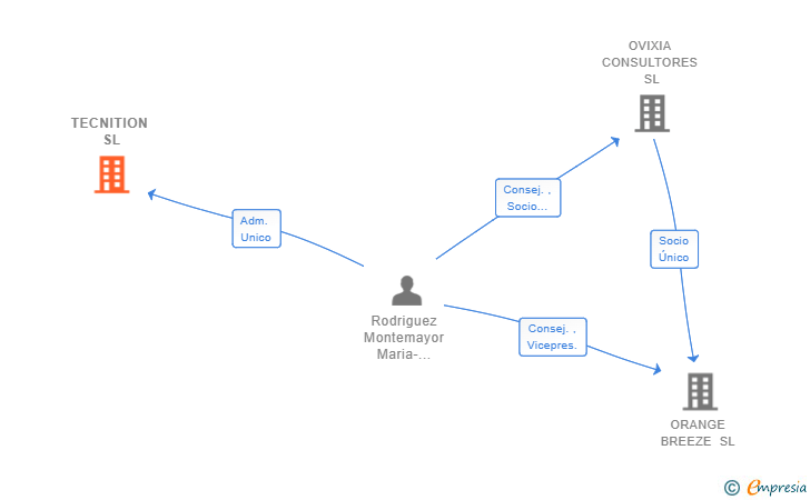 Vinculaciones societarias de TECNITION SL
