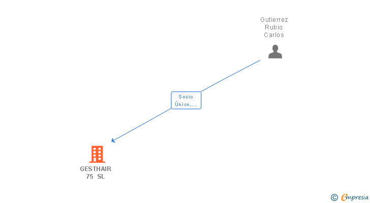 Vinculaciones societarias de GESTHAIR 75 SL