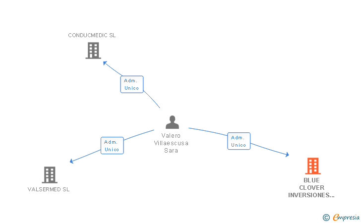 Vinculaciones societarias de BLUE CLOVER INVERSIONES SL
