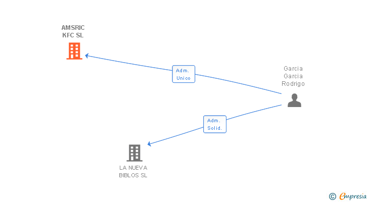 Vinculaciones societarias de AMSRIC KFC SL