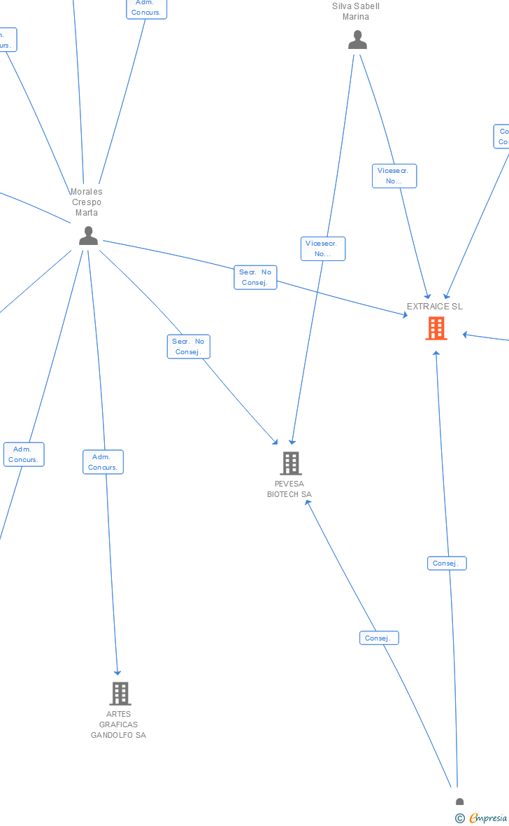 Vinculaciones societarias de EXTRAICE SL