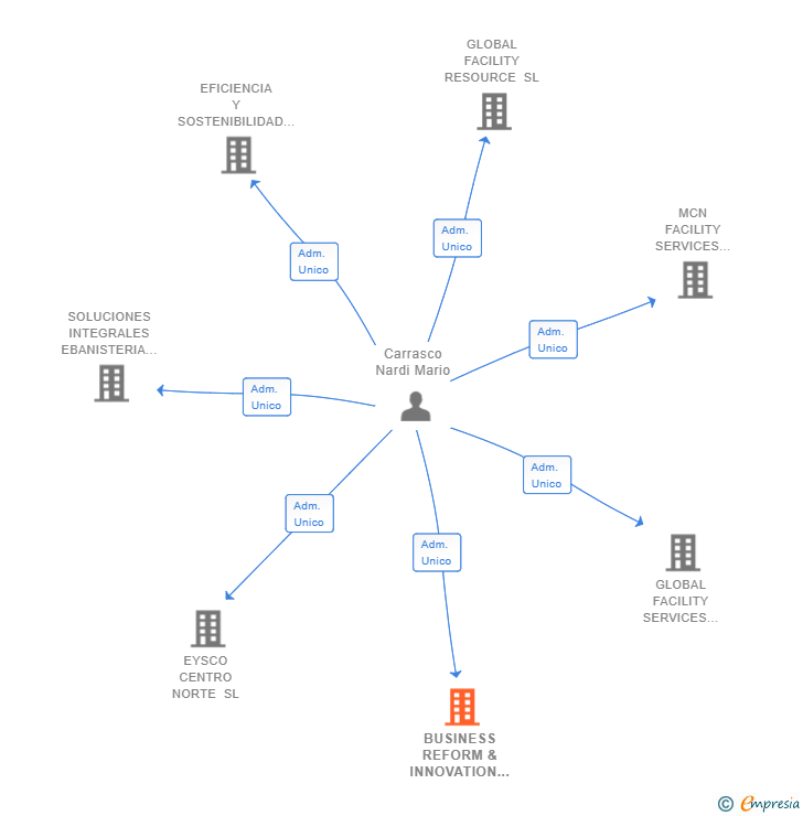 Vinculaciones societarias de BUSINESS REFORM & INNOVATION SL