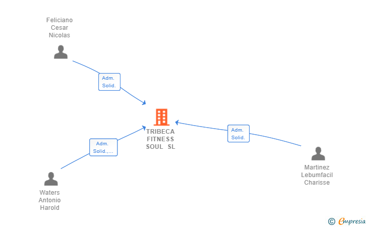 Vinculaciones societarias de TRIBECA FITNESS SOUL SL