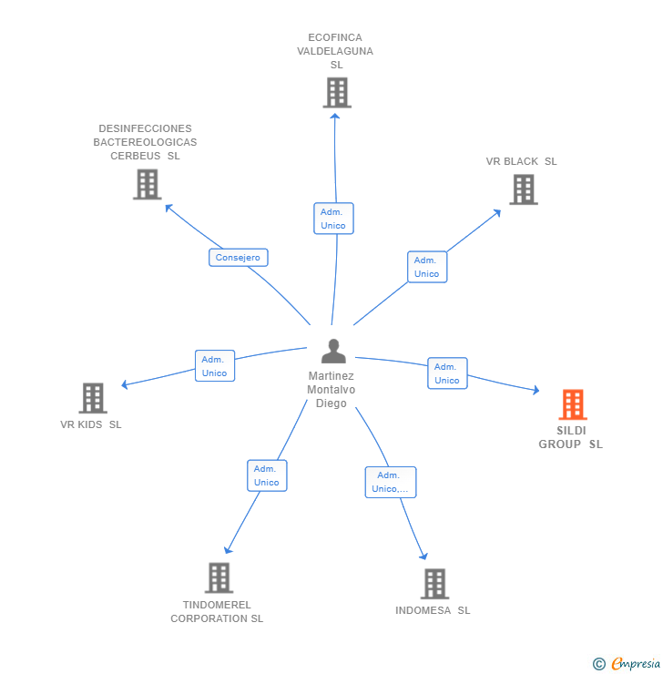 Vinculaciones societarias de SILDI GROUP SL