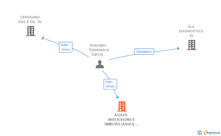 Vinculaciones societarias de AGAPE INVERSIONES INMOBILIARIAS SL