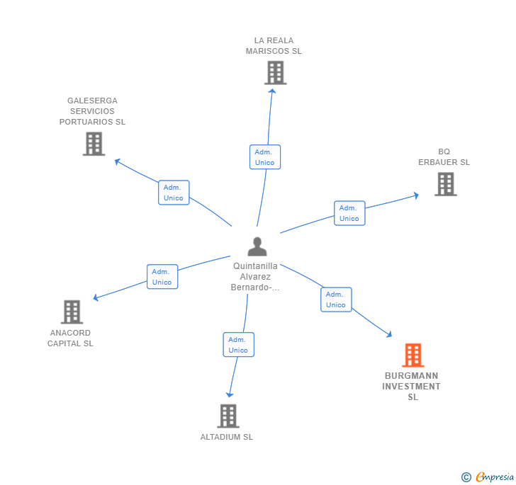 Vinculaciones societarias de BURGMANN INVESTMENT SL