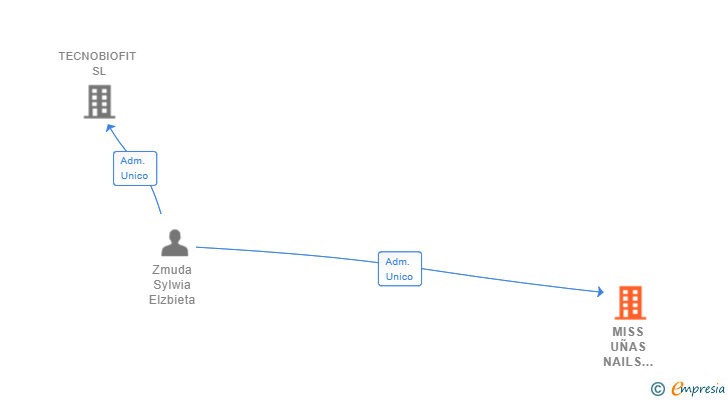 Vinculaciones societarias de MISS UÑAS NAILS ACADEMY SL