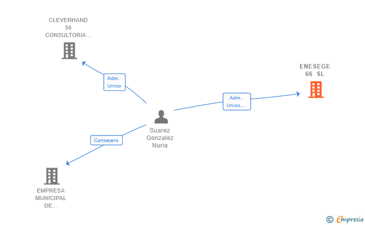 Vinculaciones societarias de ENESEGE 66 SL