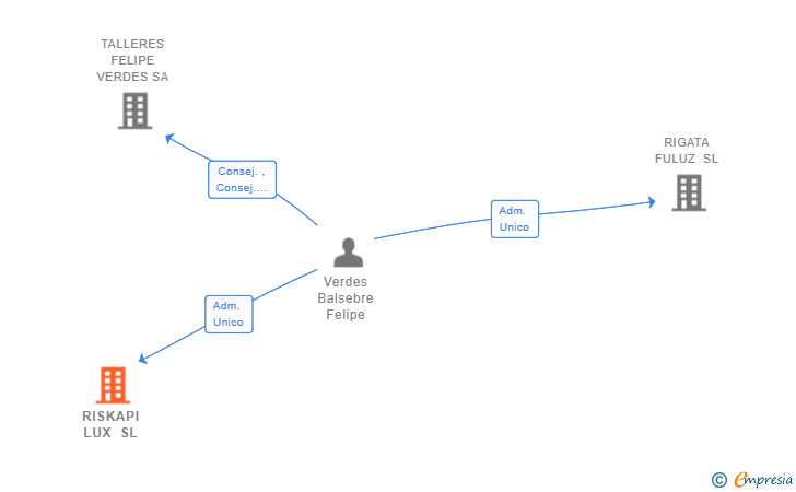 Vinculaciones societarias de RISKAPI LUX SL