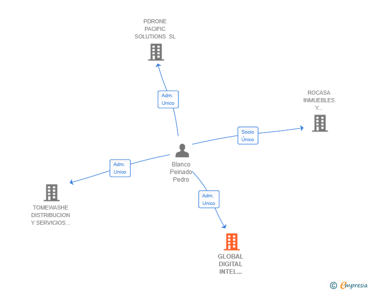 Vinculaciones societarias de GLOBAL DIGITAL INTEL SERVICES SL