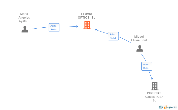 Vinculaciones societarias de FLUVIA GLOBAL SERVICES SL