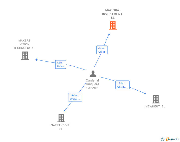 Vinculaciones societarias de MAGOPA INVESTMENT SL