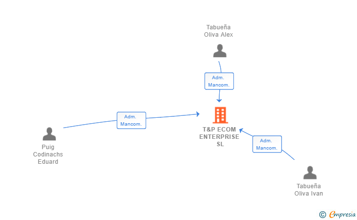 Vinculaciones societarias de T&P ECOM ENTERPRISE SL