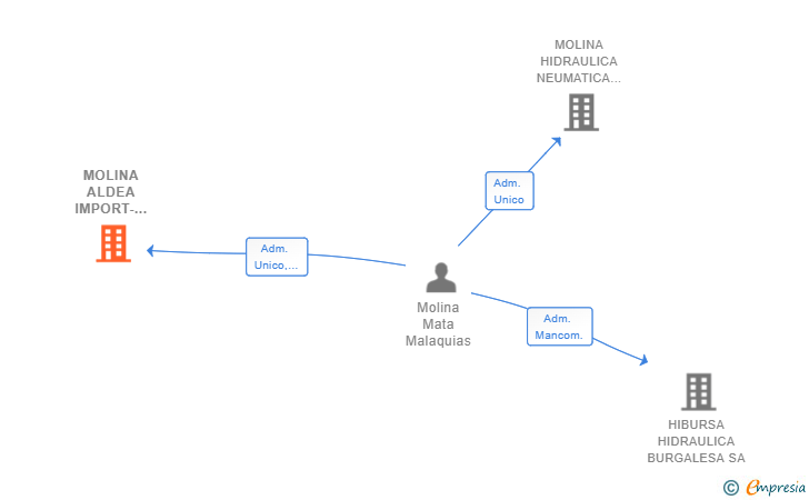 Vinculaciones societarias de MOLINA ALDEA IMPORT-EXPORT SL