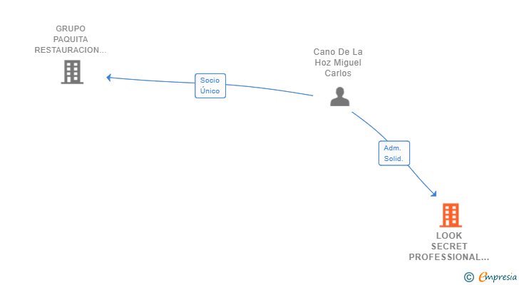 Vinculaciones societarias de LOOK SECRET PROFESSIONAL SL