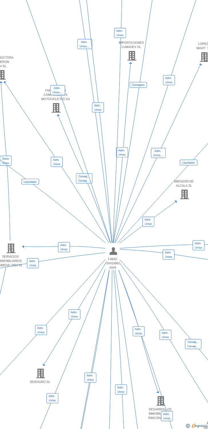 Vinculaciones societarias de RAMAVIT GESTION SL