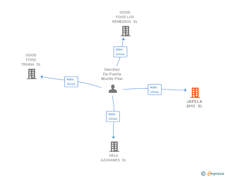 Vinculaciones societarias de JAPELA 2015 SL