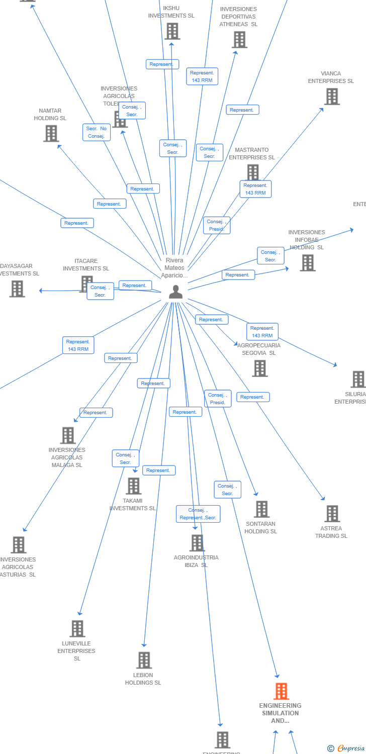 Vinculaciones societarias de ENGINEERING SIMULATION AND SCIENTIFIC SOFTWARE ENERGY HOLDING SL