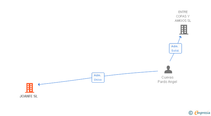 Vinculaciones societarias de JOANFE SL
