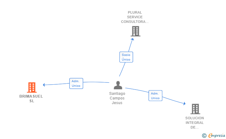 Vinculaciones societarias de BRIMASUEL SL