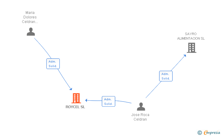 Vinculaciones societarias de ROYCEL SL