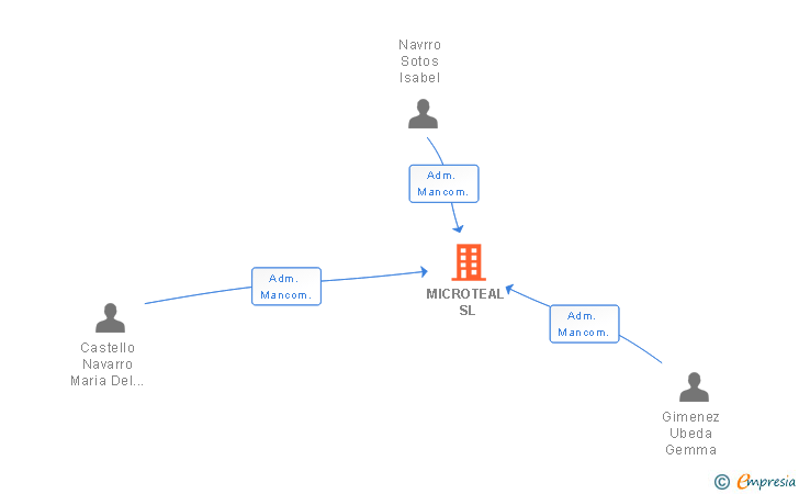 Vinculaciones societarias de MICROTEAL SL