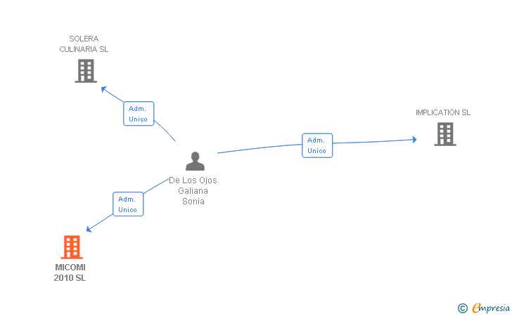 Vinculaciones societarias de MICOMI 2010 SL