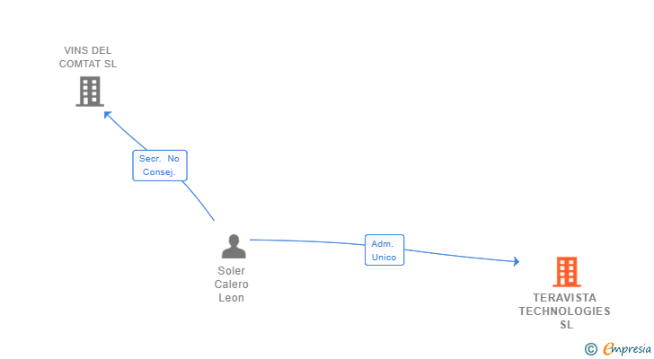 Vinculaciones societarias de TERAVISTA TECHNOLOGIES SL