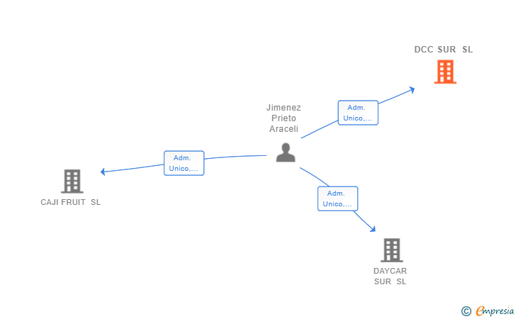 Vinculaciones societarias de DCC SUR SL