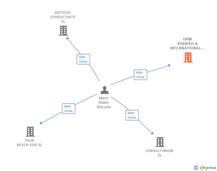Vinculaciones societarias de DRM SPANISH & INTERNATIONAL LAWYERS SL