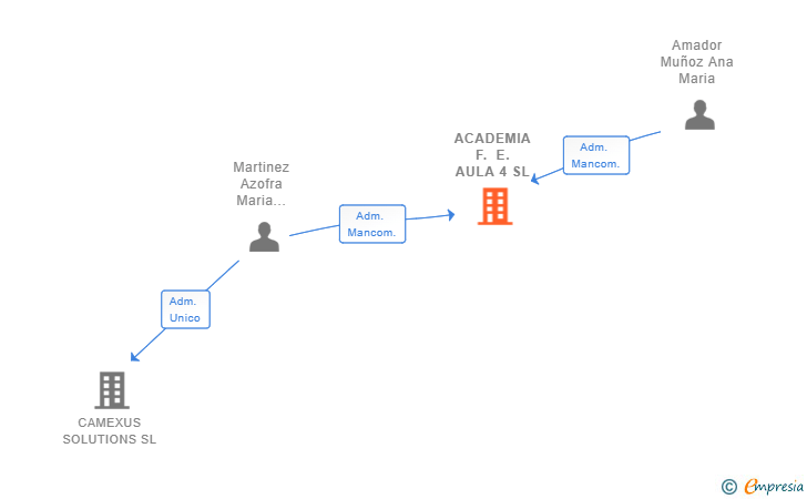 Vinculaciones societarias de ACADEMIA F. E. AULA 4 SL