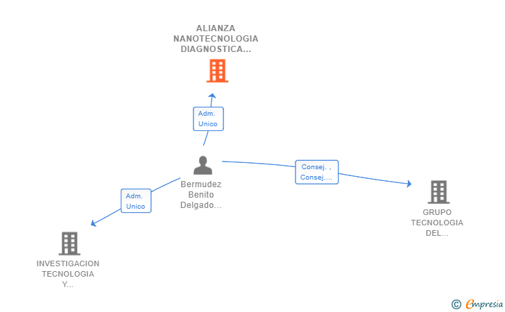 Vinculaciones societarias de ALIANZA NANOTECNOLOGIA DIAGNOSTICA ASJ SL
