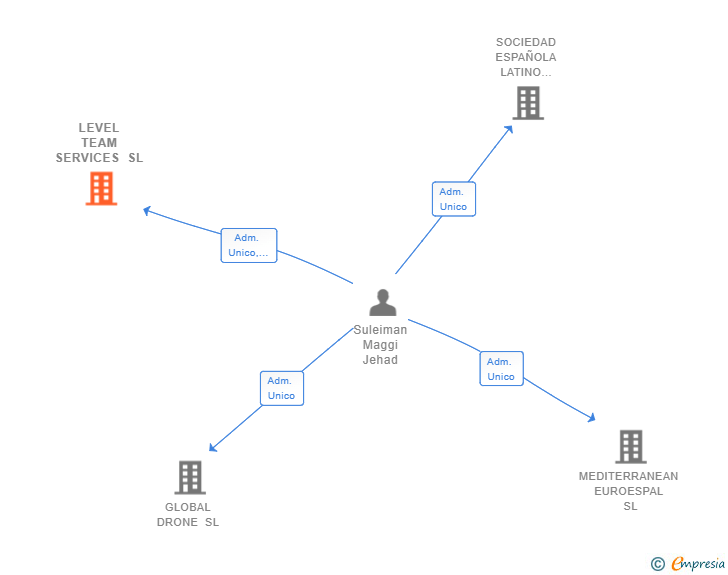 Vinculaciones societarias de LEVEL TEAM SERVICES SL