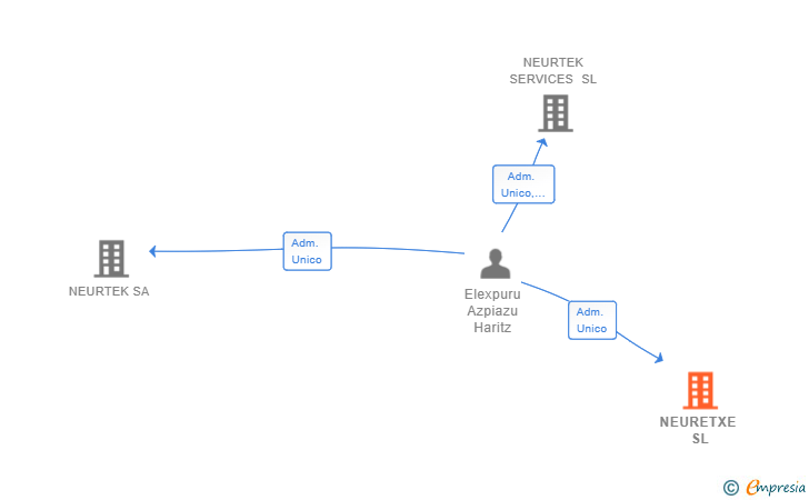 Vinculaciones societarias de NEURETXE SL