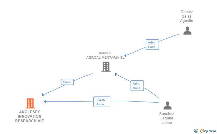 Vinculaciones societarias de ANGLESEY INNOVATION RESEARCH AIE (EXTINGUIDA)