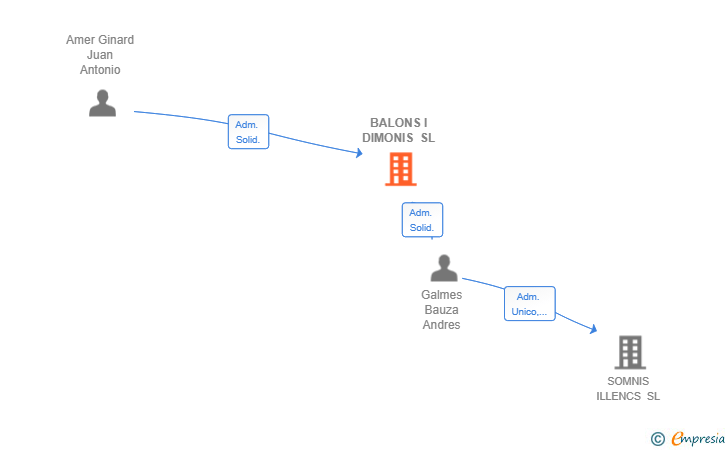 Vinculaciones societarias de BALONS I DIMONIS SL