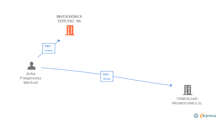 Vinculaciones societarias de INVERSIONES TEPEYAC SA