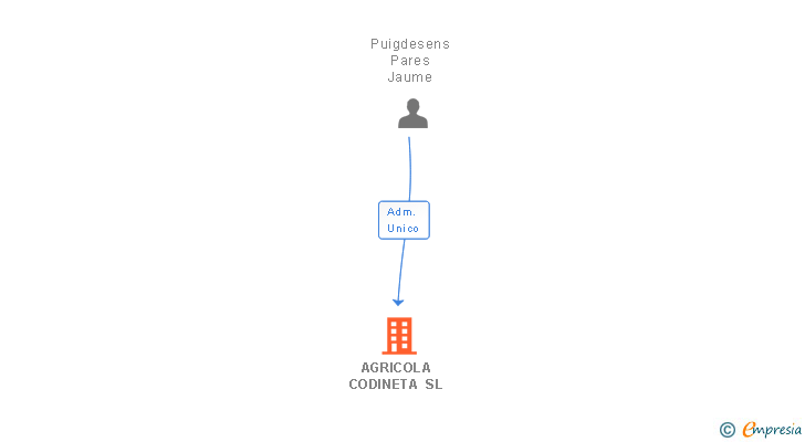 Vinculaciones societarias de AGRICOLA CODINETA SL