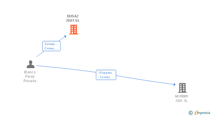 Vinculaciones societarias de BUSAZ 2001 SL