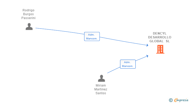 Vinculaciones societarias de DENCYL DESARROLLO GLOBAL SL