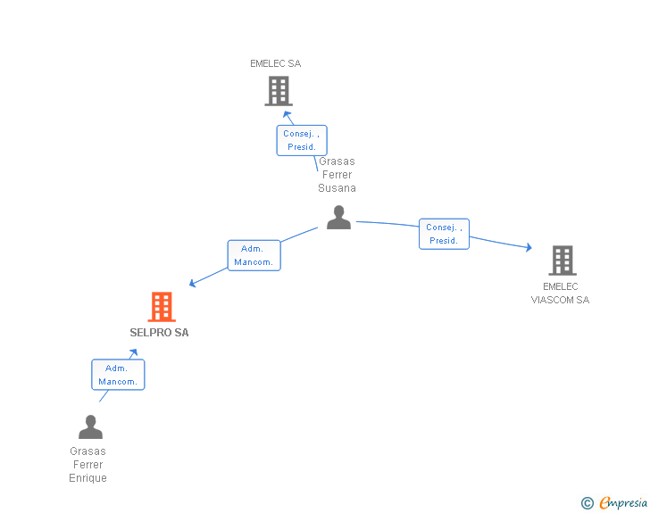 Vinculaciones societarias de SELPRO SL