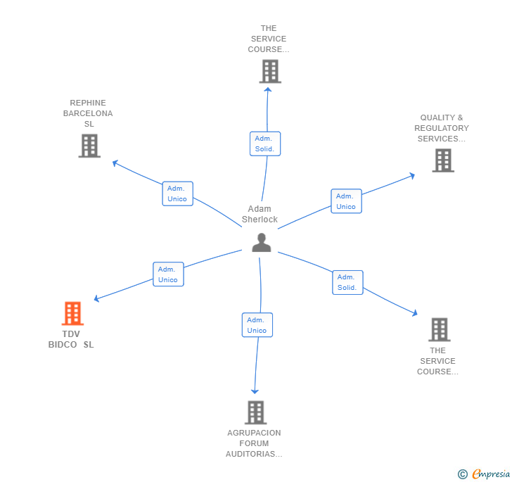 Vinculaciones societarias de TDV BIDCO SL