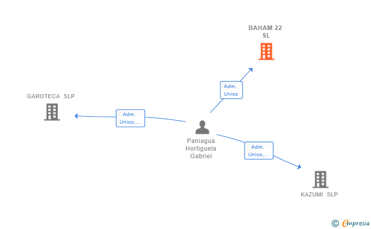 Vinculaciones societarias de BAHAM 22 SL