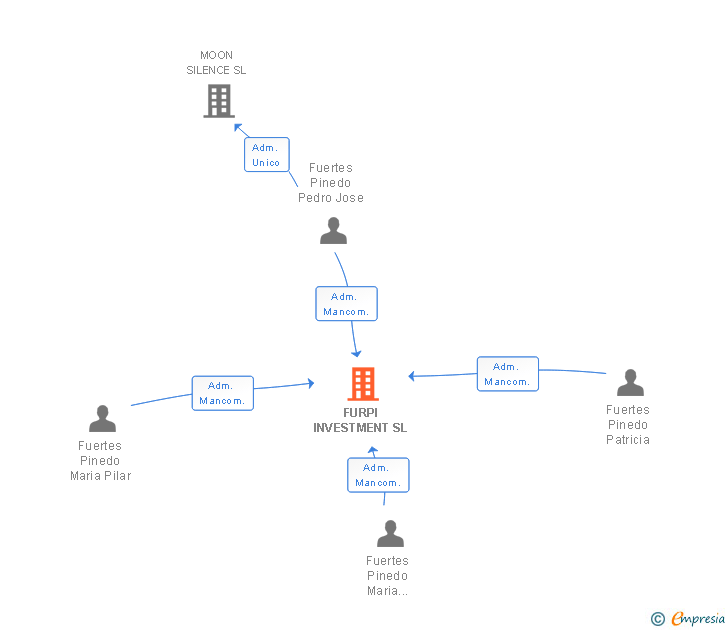Vinculaciones societarias de FURPI INVESTMENT SL