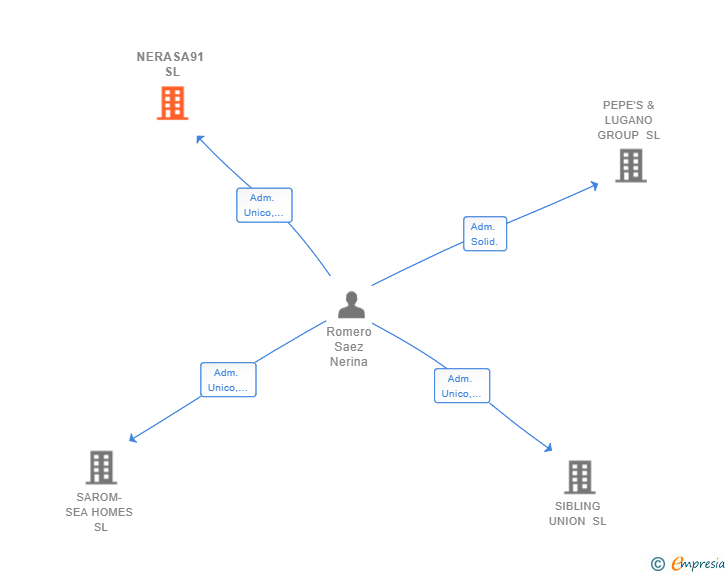 Vinculaciones societarias de NERASA91 SL