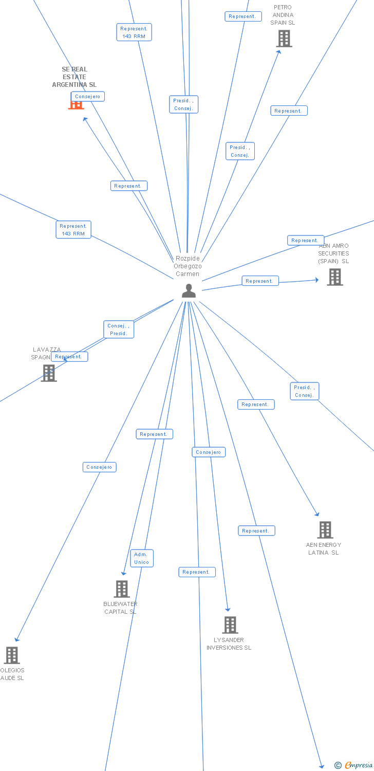 Vinculaciones societarias de SE REAL ESTATE ARGENTINA SL