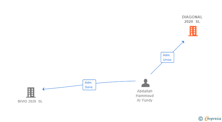 Vinculaciones societarias de DIAGONAL 2020 SL