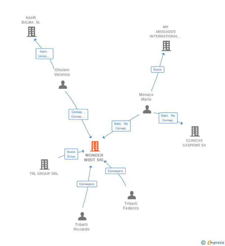 Vinculaciones societarias de WONDER WIBIT SRL