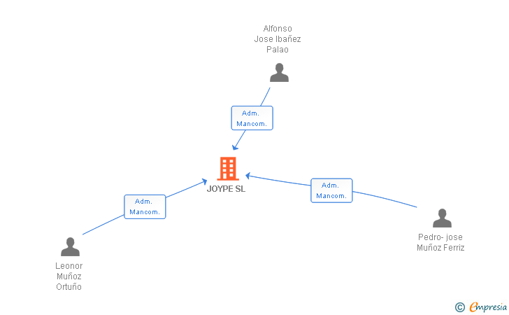 Vinculaciones societarias de JOYPE SL